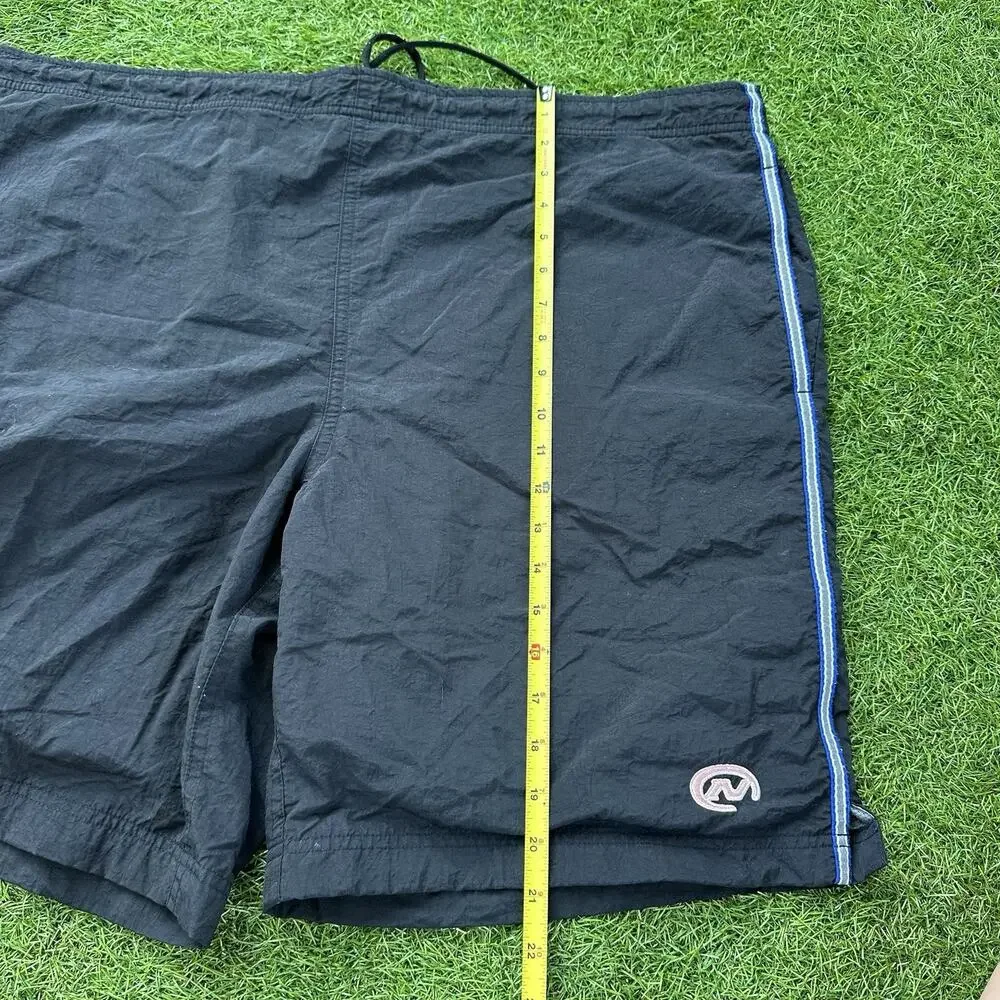 Vintage Y2K Old Navy Board Shorts Mens Large Black‎ Mesh Lined Retro Surf Swim